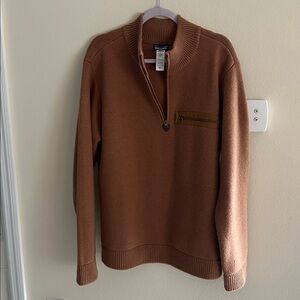 Patagonia Men's Brown Zip-Up Sweater
